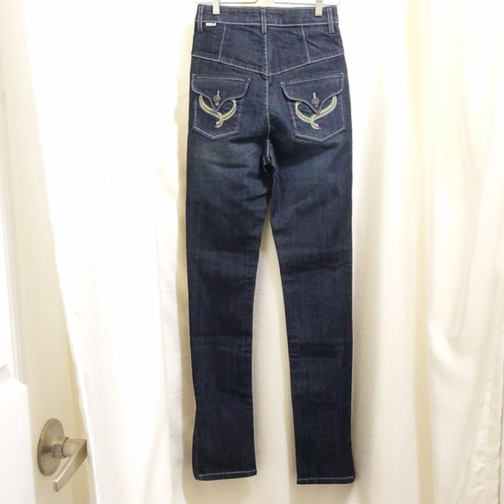 High-Waisted Razor Dark Wash Jeans - Skinny or Boot Cut - NWT - Sz 28 - Picture 8 of 9